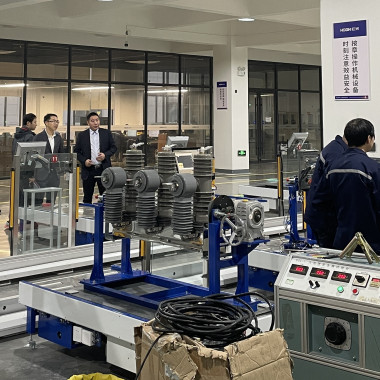 国网浙江乐清市供电有限公司总司理李建宇一行莅临谈球吧电气集团调研